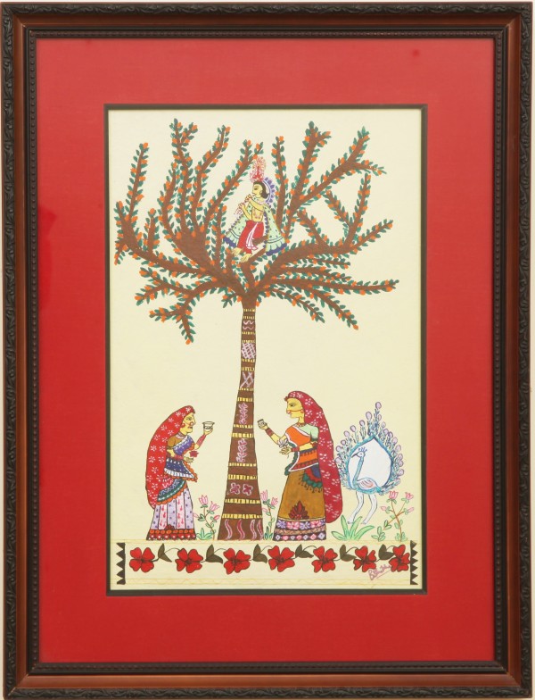 Krishna OnTree With Gopis